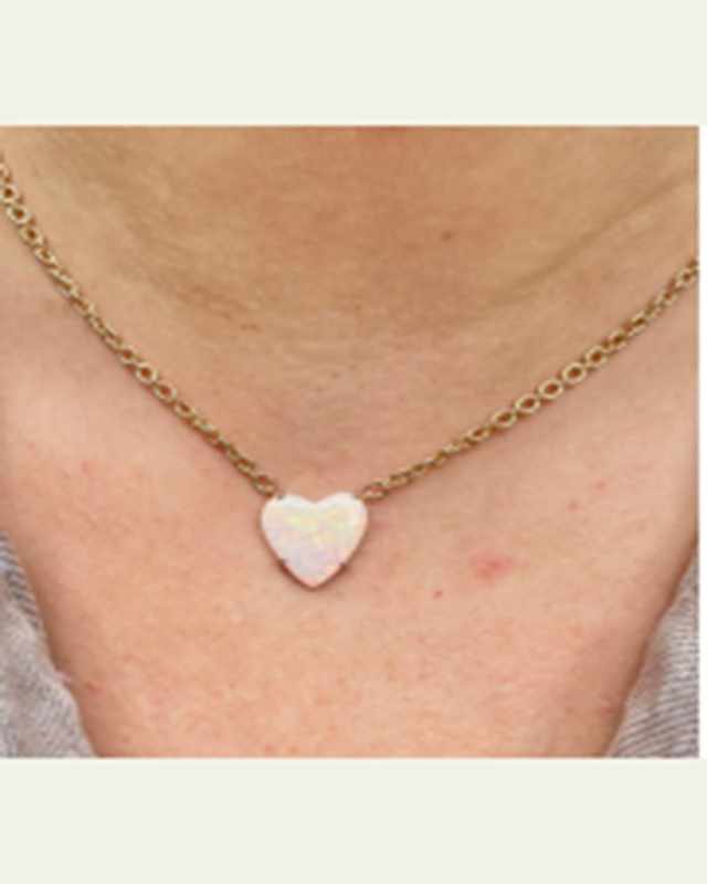 Love OAK 18k RG 16in Necklac
